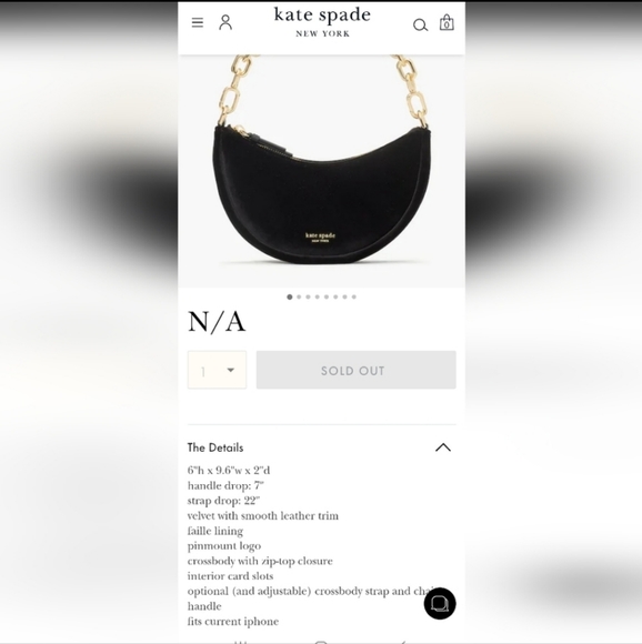 TRADED Kate Spade limited edition Velour Smile 😃 bag - Picture 5 of 9